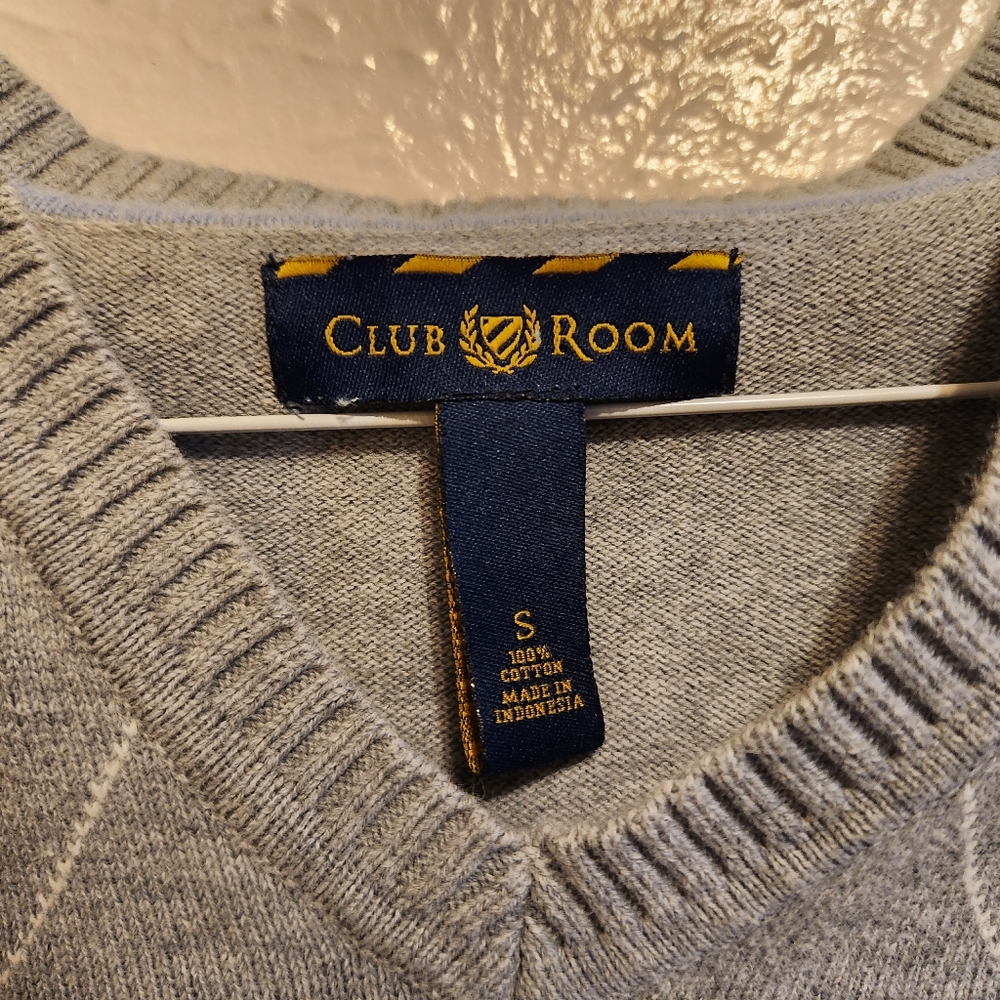 Club Room Argyle Small Vest - Picture 2 of 4